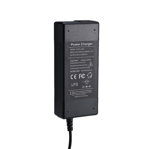 Adaptador Adaptador de cargador de batería M365 ES1 ES2 ES3 ES4 42V 2A para patinete eléctrico Ninebot Sywqhk Accesorios para bicicletas