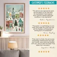 thumbnail image 3 of Retro Winter Village Poster Printable Whimsical Pastel Christmas Wall Art Snowy, Matte Canvas Stretched, Posters for Room Bedroom Living Room Bathroom Wall Decor, Posters & Art Prints, Gift., 3 of 7