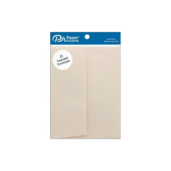Paper Accents Envelope 4.38"x 5.75" Pearlized Cameo 25pc