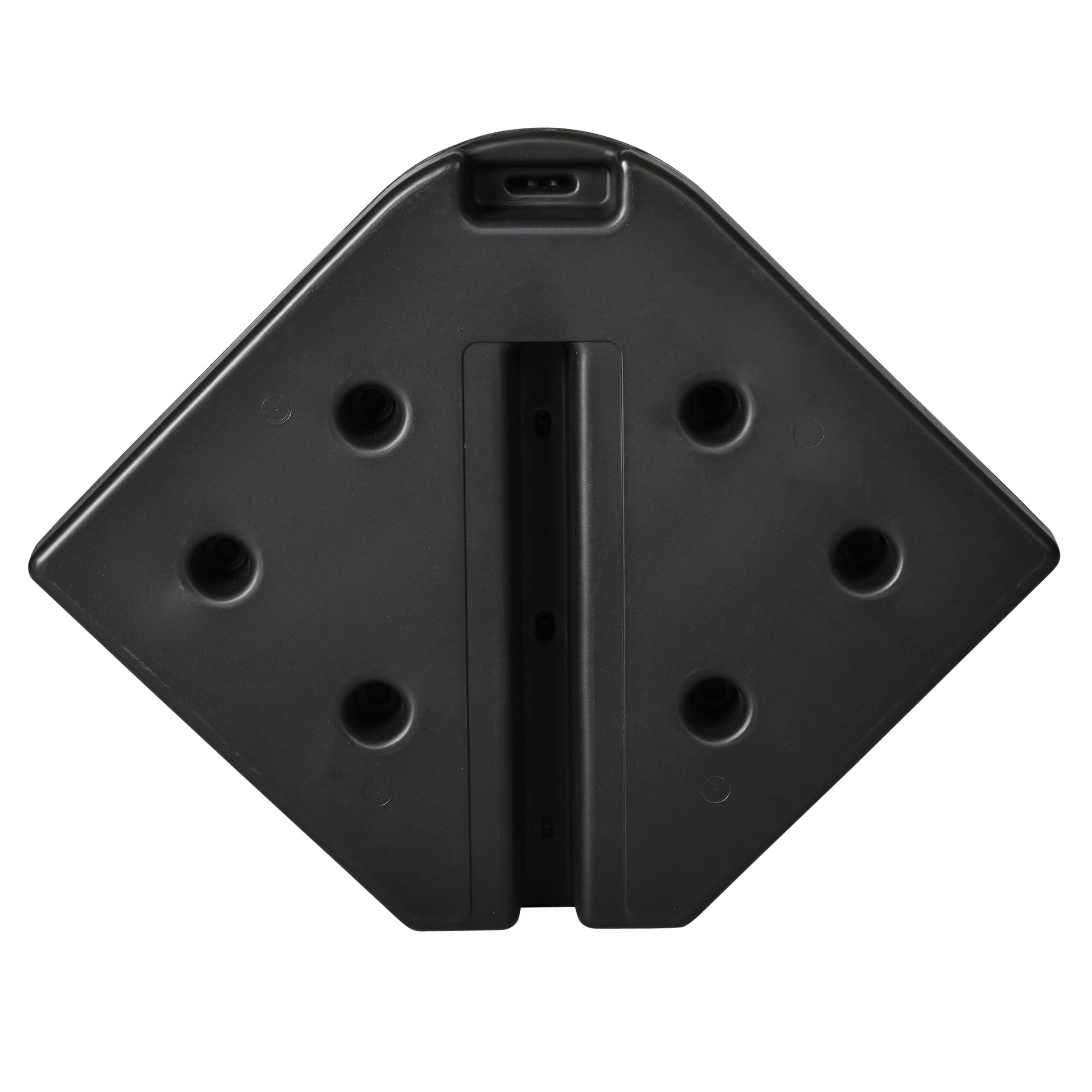 Outsunny 4-Piece 175lb Cantilever Patio Umbrella Base Weights for Offset Hanging Umbrella, HDPE Umbrella Weights for Cross Base Stand, Black