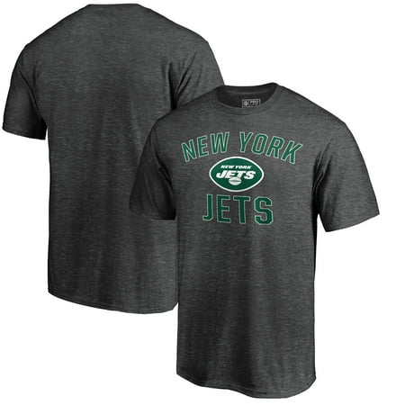Victory Vintage Home - New York Jets NFL Pro Line by Fanatics Branded Vintage Victory Arch T-Shirt - Heather Gray