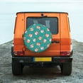 thumbnail image 6 of Wukai Funny Christmas Deer Print Spare Tire Cover for RV Trailer,Waterproof PVC Faux Leather Wheel Cover Fit for Truck,Trailer,RV,SUV,Camper and Most Vehicle-14 inch, 6 of 6