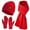 Red, variant on Winter Beanie Hat and Gloves Scarf Sets for Men and Women，Wine red