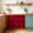 Red, variant on Kitchen Cabinet Curtains Buffalo Plaid Sink Skirt for Bathroom Amber Orange Farmhouse Gingham Striped Dishwasher Curtain Cover Under Desk Curtain Skirt Privacy Drape for Classroom Laundry 28"x35"