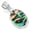 Abalone Shell, variant on 925 Sterling Silver Women Jewelry Natural Smithsonite Pendant