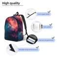 thumbnail image 4 of Vsdgher Cosmic Paint Swirl Print Canvas Backpack Travel Rucksack Unisex Knapsack 15.7/17.7Inch Laptop Backpack for Work,College -Small, 4 of 5