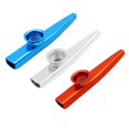 thumbnail image 4 of Boca de instrumento de viento de madera de metal para principiantes Kazoos Flautas musicales Plata JShteea  El nuevo, 4 of 7