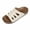 White, variant on Bkhluea Women Suede Cutout Cork Footbed Slide Sandals Comfortable Footwear For Beach Travel Casual Outdoor Daily Activities