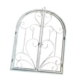 thumbnail image 4 of FashionCha Arched Window Wall Decor Metal Scroll Wall Decor Retro Farmhouse Rustic for Yard White, 4 of 9