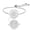 silver, variant on Tetragrammaton Pentagram Bracelet YHVH YHWH Jehovah Double, Crystal, Style C8751