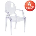 thumbnail image 3 of Max  Ghost Chair with Arms in Transparent Crystal, PK4, 3 of 9
