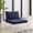 Navy, variant on Harmony Sunbrella Basket Weave Outdoor Patio Aluminum Armless Chair