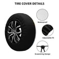 thumbnail image 2 of Logiee butterfly and sunflower Print Spare Tire Cover, Universal Wheel Protectors,Waterproof Dust-Proof UV Sun Wheel Tire Cover,Fit for SUV, RV, Travel Trailer, Truck-17 inch, 2 of 6