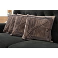 thumbnail image 5 of Ambesonne Rustic Throw Pillow Cover 4 Pack, Aged Door Vintage Rural, 24", Brown, 5 of 5
