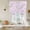 Pink, Soft Mauve, variant on Orange Spring Floral Tie Up Curtains for Windows, Balloon Window Shades, Green Botanical Wildflower Blossoms Kitchen Window Treatments Roll Up Curtain for Basement/Nursery 52"x45"