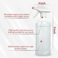 thumbnail image 2 of SPRAYZ Large 16oz Spray Bottles For Cleaning and Gardening, Plants, Water, Durable Trigger Sprayer, Refillable, Natural HDPE Plastic Bottle 2x 16oz, 2 of 7
