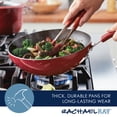 thumbnail image 4 of Rachael Ray Cook + Create Aluminum Nonstick Stir Fry Pan, 10.5-Inch, Red, 4 of 10