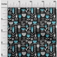 thumbnail image 2 of oneOone Polyester Spandex Black Fabric African Floral Sewing Craft Projects Fabric Prints By Yard 56 Inch Wide, 2 of 4
