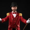 thumbnail image 6 of 2Pcs Red Cosplay Ringmaster Shoulder Tassel Shoulder Uniform Fringe Shoulder Golden Link Chain Epaulet Shoulder Brooch Pin Epaulettes Clothes Decor for Men and Women Cosplay Carnival, 6 of 6