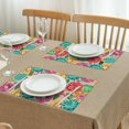 thumbnail image 3 of Pioneer Flower Floral Print Pattern Summer Placemats Table Placemats Set Of 4-Linen Kitchen Washable Placemats Table Mats 12x18 Inch Non-Slip Heat Resistant, 3 of 5
