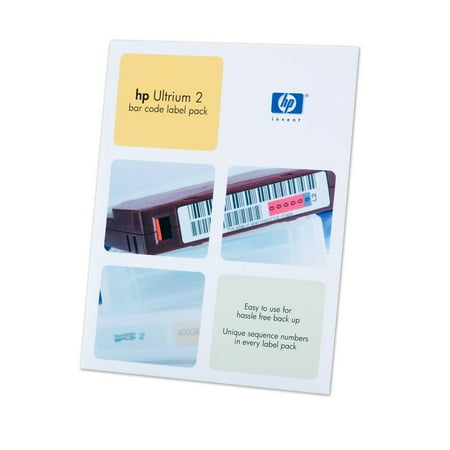 100PK LTO2 DATA/10PK CLEANING BARCODE LABELS UNIQUELY SEQUENCED