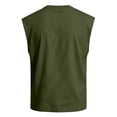 thumbnail image 6 of Mens Workout Tank Tops Summer Sleeveless Tee Shirts Casual Stylish Gym Muscle Shirt Loose Fit for Basketball Army Green 3XL, 6 of 6