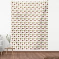 thumbnail image 4 of Ambesonne Dessert Fabric by the Yard Upholstery, Happy Donut Pattern Art, 2 Yards, Cinnamon Green and Blue, 4 of 5