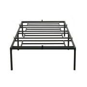 Topcobe 14" Black Metal Platform Bed Frame, Heavy Duty Bedroom Bed Frame, No Box Spring Needed, Twin