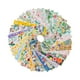 thumbnail image 2 of Rollo de 40 tiras de algodón precortadas de colores para patchwork y acolchado con diseño floral 6.5x100cm, 2 of 9