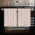 thumbnail image 2 of Orange Stripe Kitchen Towels Set of 4, Water Absorbent Dish Towel, Modern Abstract Art Vertical Stripes Beige Decorative Hand Towels - Quick Drying Cloth for Cooking Baking, 18x28 Inch, 2 of 8