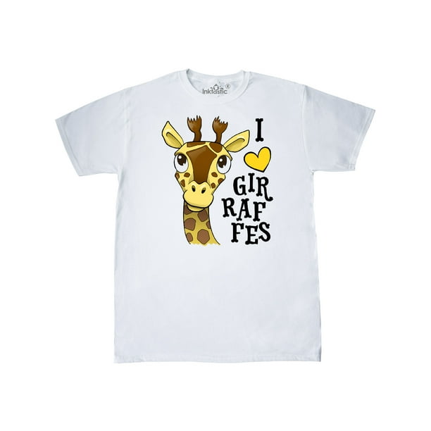 INKtastic - I love Giraffes T-Shirt - Walmart.com - Walmart.com