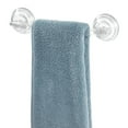 thumbnail image 4 of iDesign Plastic 10.5" Power Lock Suction Towel Holder Bar, Clear, 4 of 4