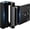 Black, variant on Home Security Door Lock Reinforcement - Child Proof High Security Door Locks with 3" Stop Withstand 800 lbs for Inward Swinging Front Door, Night Kids Safety Metal Flip Deadbolt Latch Defend Home