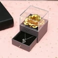 thumbnail image 3 of Tarmeek Mother's Day Gifts Preserved Real Rose with Love You Necklace in 100 Languages Gift Set, Enchanted Real Rose Flower for Valentine's Day Anniversary Wedding Romantic Gifts for her, 3 of 8
