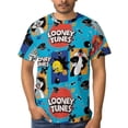thumbnail image 5 of Animated Looney Tunes Unisex Short Sleeve T Shirt Daily Novelty 3D Printed T-Shirts Soft Comfortable Tee Shirt Top For Men And Women, 5 of 7