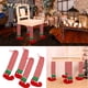 thumbnail image 3 of Decoración navideña, 1 par de protectores de patas de silla para patas de mesa navideñas, cubiertas para patas de mesa, salida de alta intensidad, 3 of 7