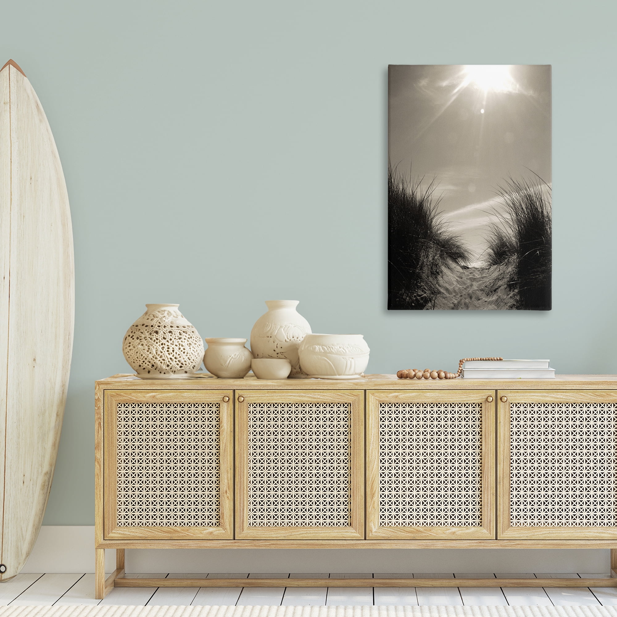 Stupell Industries Dune Valley Landscape Coastal Photography Gallery Wrapped Canvas Art Print Wall Art, 30 x 45