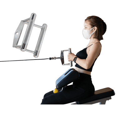Double D Chrome Non Slip-Handle For Cable Pulldown Attachments Weight Lifting