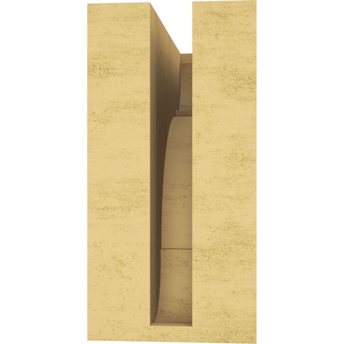 4"W x 8"D x 8"H Classic Bryant Rough Cedar Woodgrain TimberThane Corbel, Primed Tan