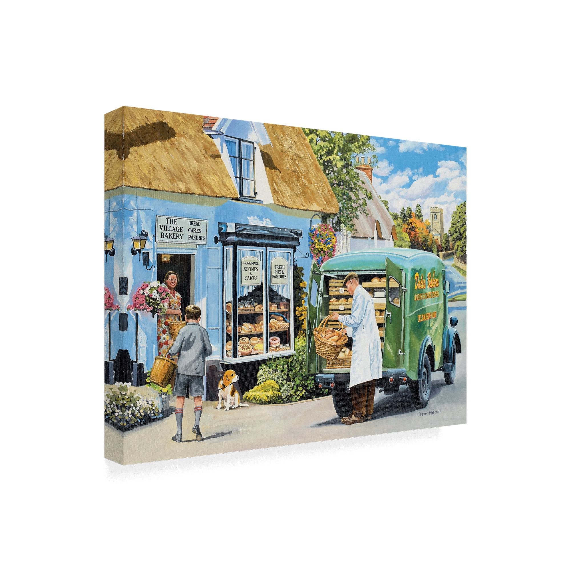 Trademark Fine Art 'The Village Bakery' Canvas Art by Trevor Mitchell