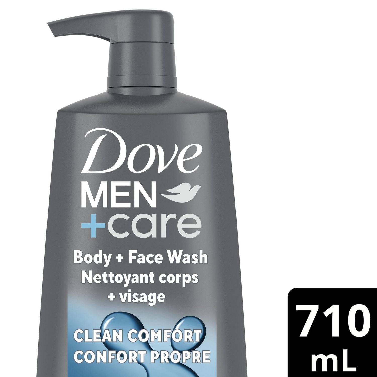 Nettoyant corporel avec Technologie Nourrissante Micromoisture  Dove  Clean Comfort avec Pompe 710 ml