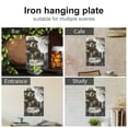 thumbnail image 4 of JEUXUS Bear Hat Funny Tin Art Hanging Sign 8x12in, 4 of 7