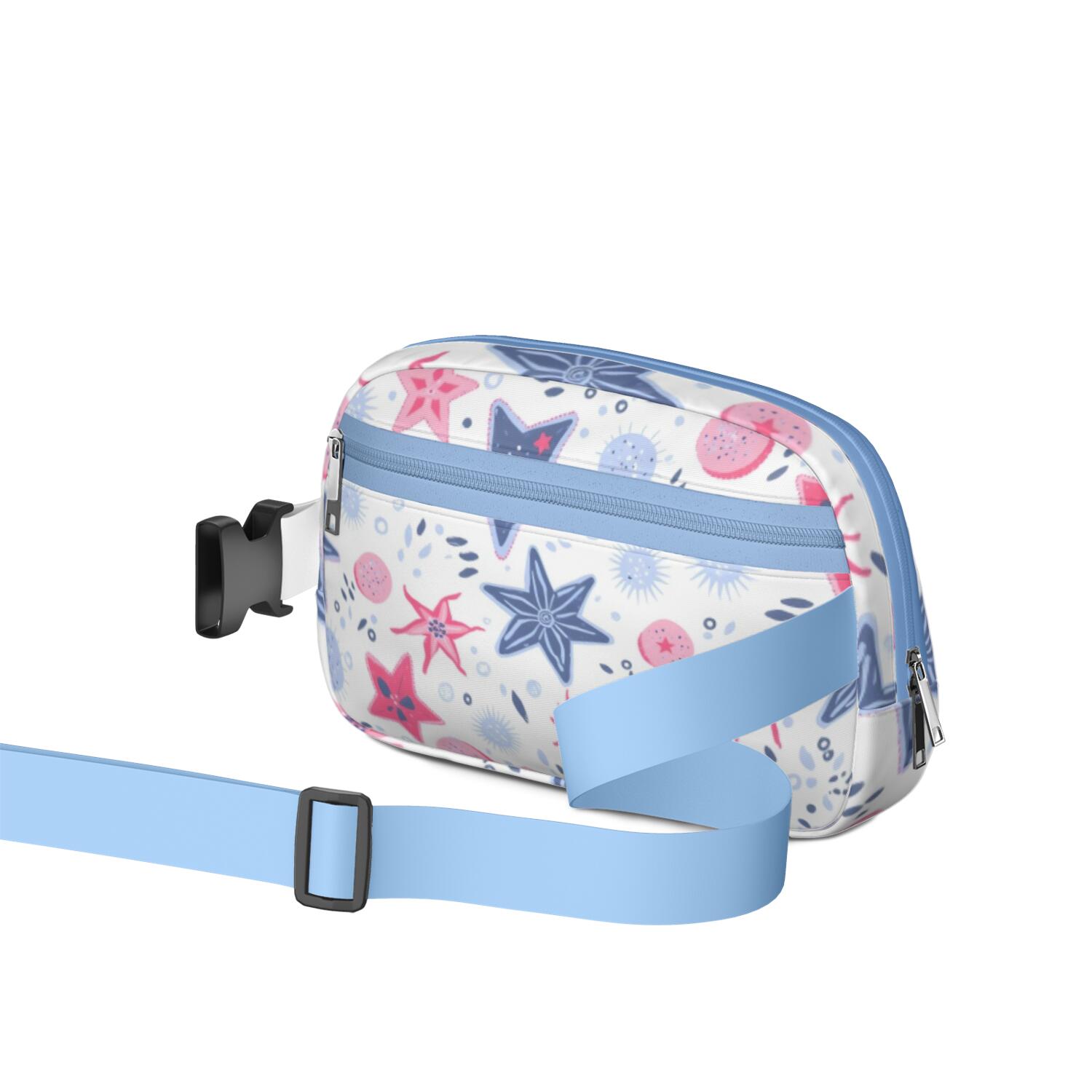 Crossbody Belt Bag Starfish Belt Bag Sporty Waist Pack for Women Casual Waist Packs with Adjustable Strap Waterproof Belt Bag for Daily Leisure Music Festival/Event