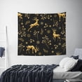 thumbnail image 6 of Balery Christmas Gold Deers1 Pattern Tapestry 60x51 Inches - Large Wall Hanging Tapestry for Bedroom, Living Room, Dorm Decor - Artistic and Aesthetic Room Decor, 6 of 9