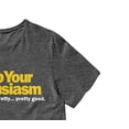 thumbnail image 2 of Curb Your Enthusiasm Mens Shirt, Classic Printed Larry David Pretty Good T-Shirt Charcoal – XL, 2 of 6