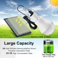 thumbnail image 3 of Bombilla solar LED, juego de 2 luces solares para acampar con panel solar de 3 W, adecuada para tiendas de campaña al aire libre, para senderismo, para acampar y pescar., 3 of 5