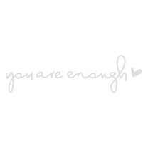 JoyMoreHome You are Enough Rearview Mirror Sticker, Car Accessories, Car Stickers and Decals for Women, Cute Car Stickers, Mirror Decals, Valentines Day Gifts for Her