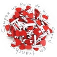 thumbnail image 2 of Ounissouiy Mini Clip en forma de corazón de 2,5mm, calcetines de amor, estandarte de fotos, pinza para ropa artesanal, Pin para decoración para fiesta de Decoración del hogar  100 piezas Ounissouiy HA079930-02, 2 of 6