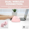 thumbnail image 2 of X9 Performance Wireless Vertical Ergonomic Mouse - (BT + 2.4Ghz) - Click in Comfort - Up to 4000 DPI, 6 Button, Rechargeable - Bluetooth Ergonomic Vertical Mouse Wireless - For Mac and PC - Pink, 2 of 8