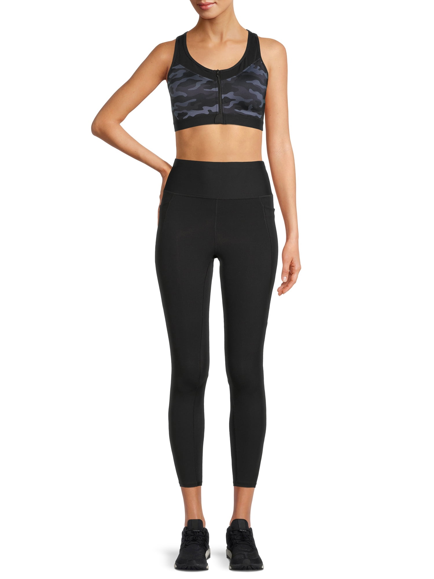 Avia Women's Zip-Front Sports Bra
